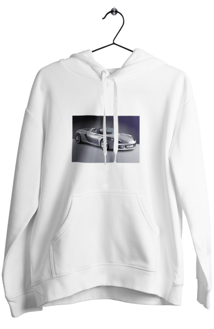 Women`s hoodie with prints Auto.2. Auto, color image, compartment, photo, sports car. 2070702