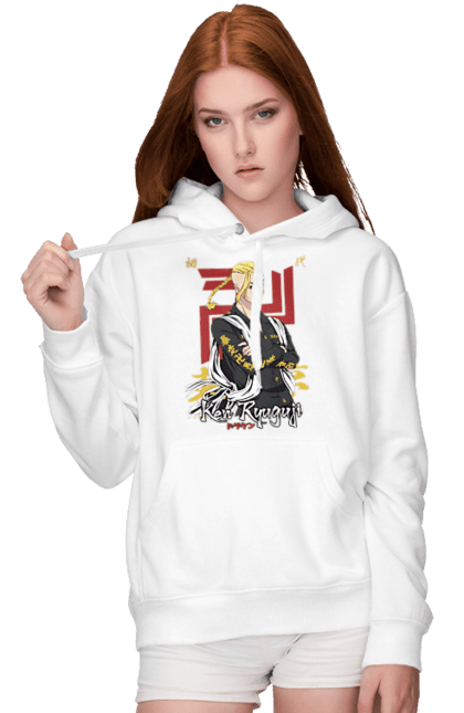 Women's hoodie with prints Tokyo Revengers Draken. Anime, draken, ken ryuguji, ken-chin, manga, serial, tokyo manji gang, tokyo revengers. 2070702