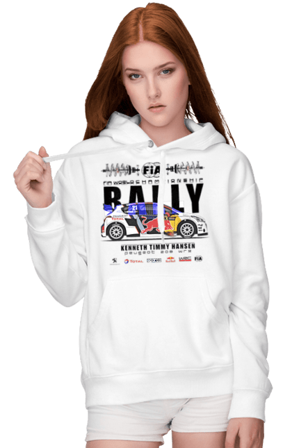 Women's hoodie with prints Red Bull Rally. Auto, automobile, car, race, rally, rally, red bull, redbull, sport. 2070702