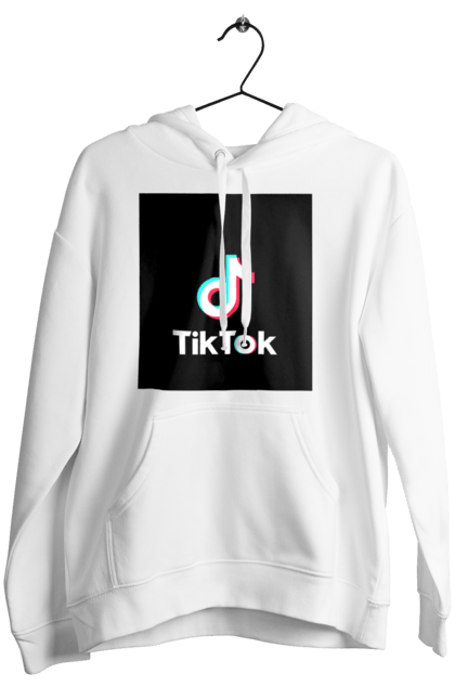 Жіноче худі з принтом "TikTok". 2022, tiktok, актуально, модно, футболка. CustomPrint.market