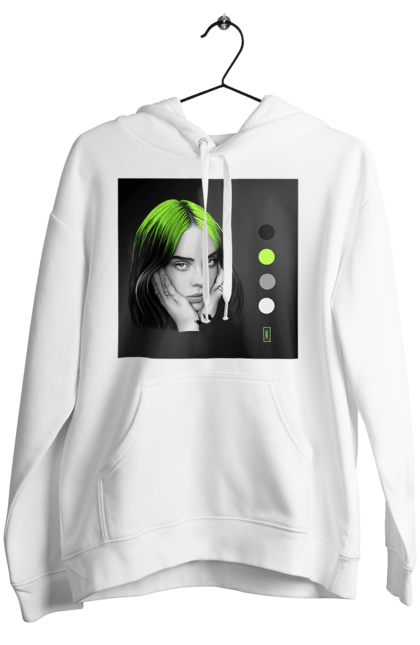 Жіноче худі з принтом "Біллі Ейліш". Біллі, біллі ейліш, ейліш. 2070702