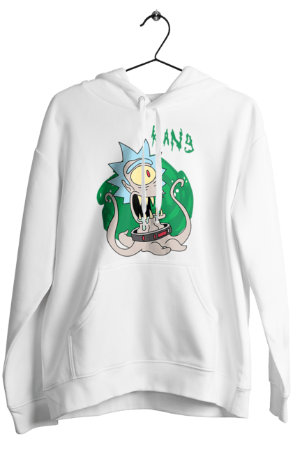 Жіноче худі з принтом "Рік та Морті". Rick and morty, мультфільм, наукова фантастика, пригоди, рік, рік і морті, трагікомедія, чорний гумор. 2070702