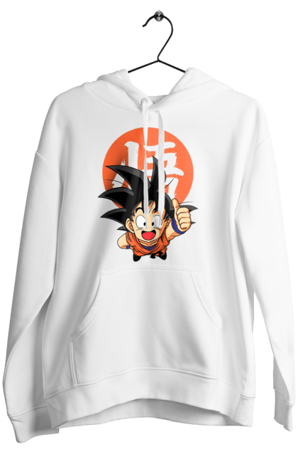 Women's hoodie with prints Dragon Ball Son Goku. Anime, dragon ball, goku, manga, son goku, tv series. 2070702