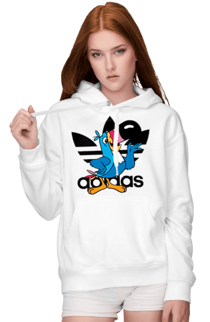 Жіноче худі з принтом "Adidas Тукан Сем". Adidas, froot loops, toucan sam, адідас, маскот, тукан сем. 2070702