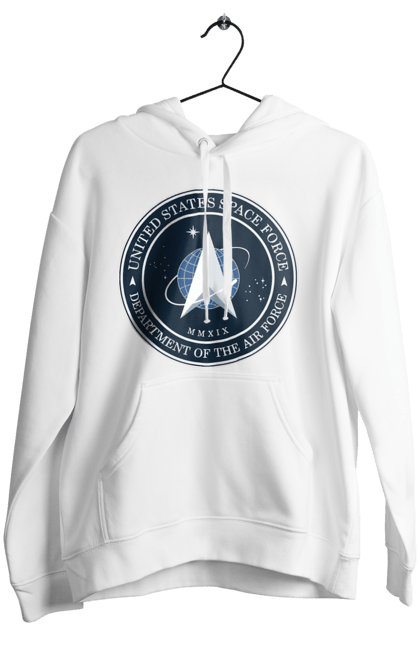 Women's hoodie with prints United States Space Force. Emblem, political, politics, space, space force, space travel, united states, ussf. 2070702