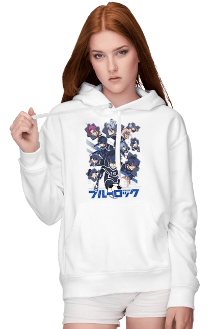 Women's hoodie with prints Blue Lock. Anime, blue lock, blue prison, manga, sport, sports anime. 2070702