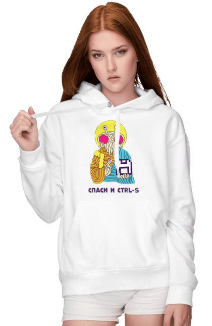 Women`s hoodie with prints Save and ctrl+s. Cake, fuck that ctrl+s, hilarious, humor, it, joke, joy, laugh, lol, meme, programmer, save and ctrl+s. 2070702