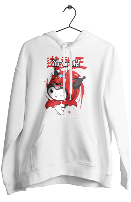 Women's hoodie with prints Yu Gi Oh! Kuromi. Anime, character, hello kitty, kuromi, my melody, sanrio, yu gi oh, yugio. 2070702