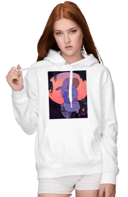 Purple Girls Hugging