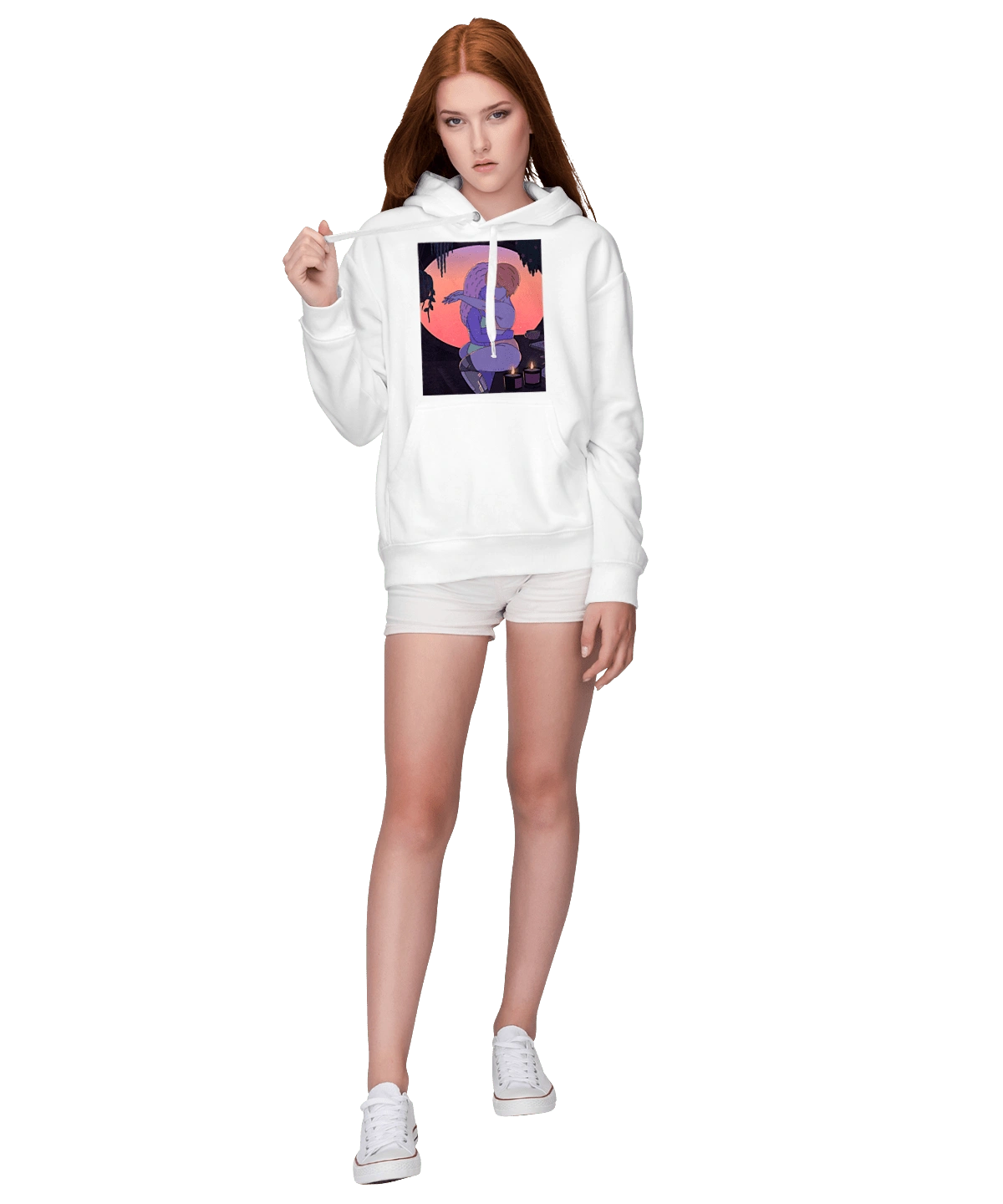 Purple Girls Hugging