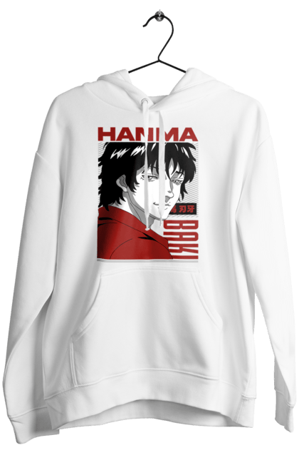 Женское худи с принтом Боец Баки. Anime, hanma baki, manga, аниме, боевые искусства, боец баки, манга, сериал. 2070702