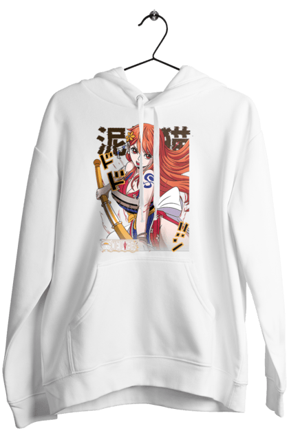 Women's hoodie with prints One Piece Nami. Anime, cat burglar, manga, nami, one piece, straw hat pirates. 2070702