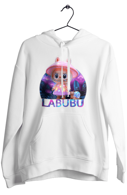 Жіноче худі з принтом "Лабубу". Брелок лабубу, іграшка лабубу, лабубу, лабубу кока кола, лялька лабубу, мерч лабубу, мила, рожева лабубу, смішна лабубу. 2070702