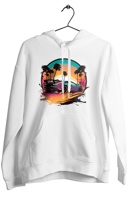 Жіноче худі з принтом "Ламборджині Сінтвейв". Авто, автомобіль, ламба, ламборджині, машини, сінтвейв. 2070702