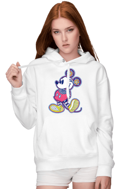 Жіноче худі з принтом "Міккі Маус". Mickey mouse, дісней, міккі, міккі маус, мультфільм. CustomPrint.market