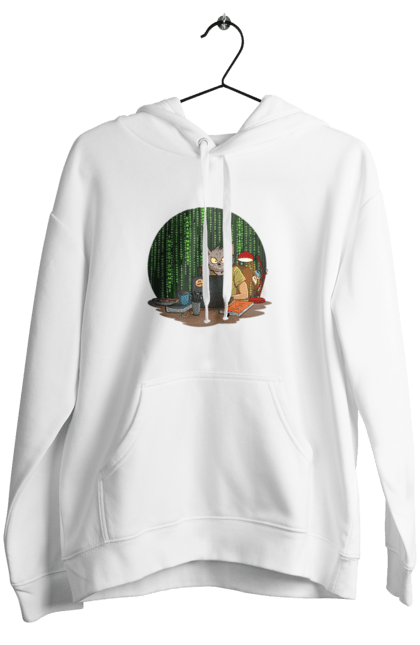 Women`s hoodie with prints Cat programmer. Aitі, angular, c, code, css, html, humor, it, it specialist, javascript, jquery, koduvati, php, proger, programmer, programmers, python, react, svelt, type programmer, vue, you. 2070702