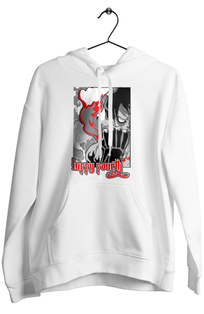 Women's hoodie with prints One Piece Luffy. Anime, luffy, manga, monkey de luffy, one piece, pirates. 2070702