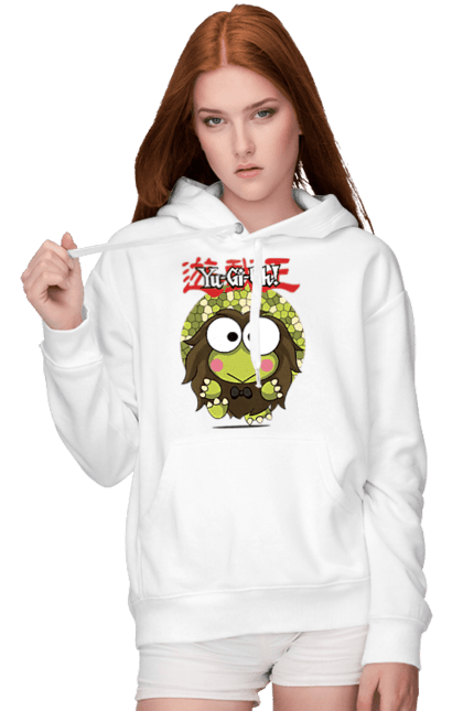 Women's hoodie with prints Yu Gi Oh! Keroppi. Brand, character, hello kitty, keroppi, yu gi oh, yugio. 2070702