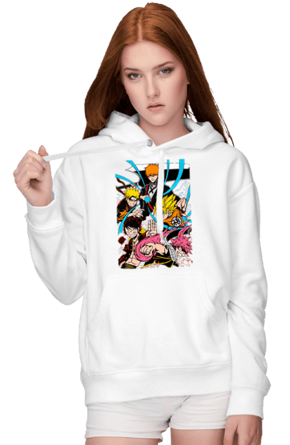 Women's hoodie with prints Anime. Anime, fandom, light novel, manga. 2070702