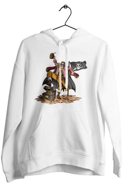 Women's hoodie with prints One Piece Gol D. Roger. Anime, gol d. roger, gold roger, manga, one piece, straw hat pirates. 2070702