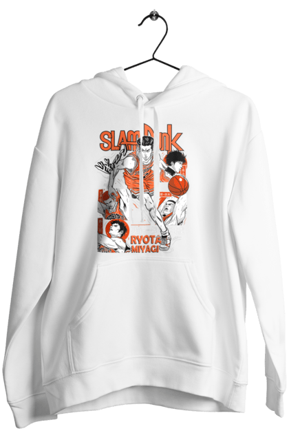 Women's hoodie with prints Ryota Miyagi. Anime, basketball, comedy, manga, ryota miyagi, school, shonen, slam dunk, sports anime. 2070702