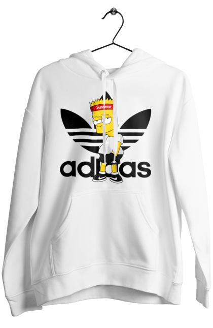 Жіноче худі з принтом "Adidas Барт". Adidas, bart, адідас, барт, мультфільм, серіал, сімпсон. 2070702