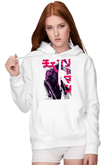 Women's hoodie with prints Chainsaw Man. Anime, chainsaw man, demon, denji, manga, pochita, shonen. 2070702
