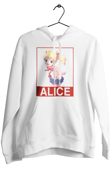 Women's hoodie with prints Kiniro Mosaic Alice Cartelet. Alice, alice cartelet, anime, gold mosaic, kiniro mosaic, kinmoza, manga. 2070702