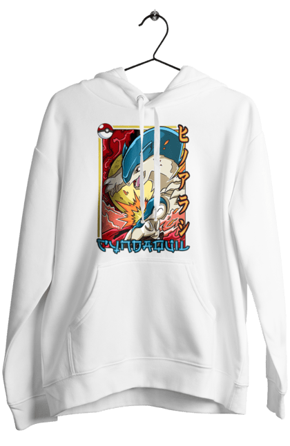 Women's hoodie with prints Pokemon Cyndaquil. Cyndaquil, nintendo, pokemon, pokemon go. 2070702