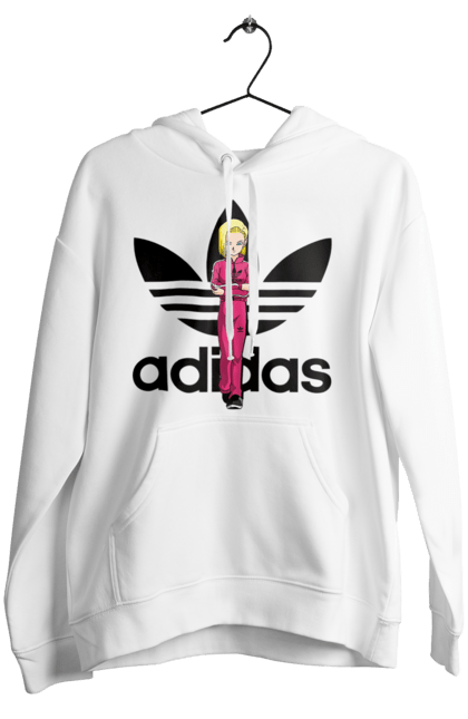 Жіноче худі з принтом "Adidas Андроїд 18". Adidas, android 18, dragon ball, адідас, андроїд 18, аніме, вбивця, кіборг, манга, перли дракона. 2070702