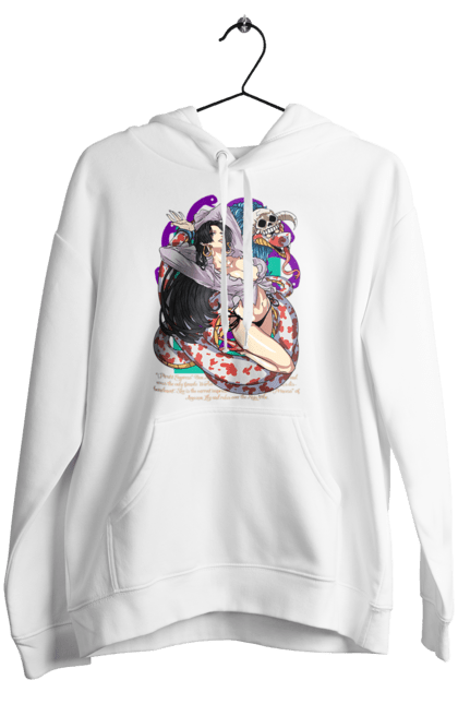 Women's hoodie with prints One Piece Boa Hancock. Anime, boa hancock, manga, one piece, pirate empress, straw hat pirates. 2070702