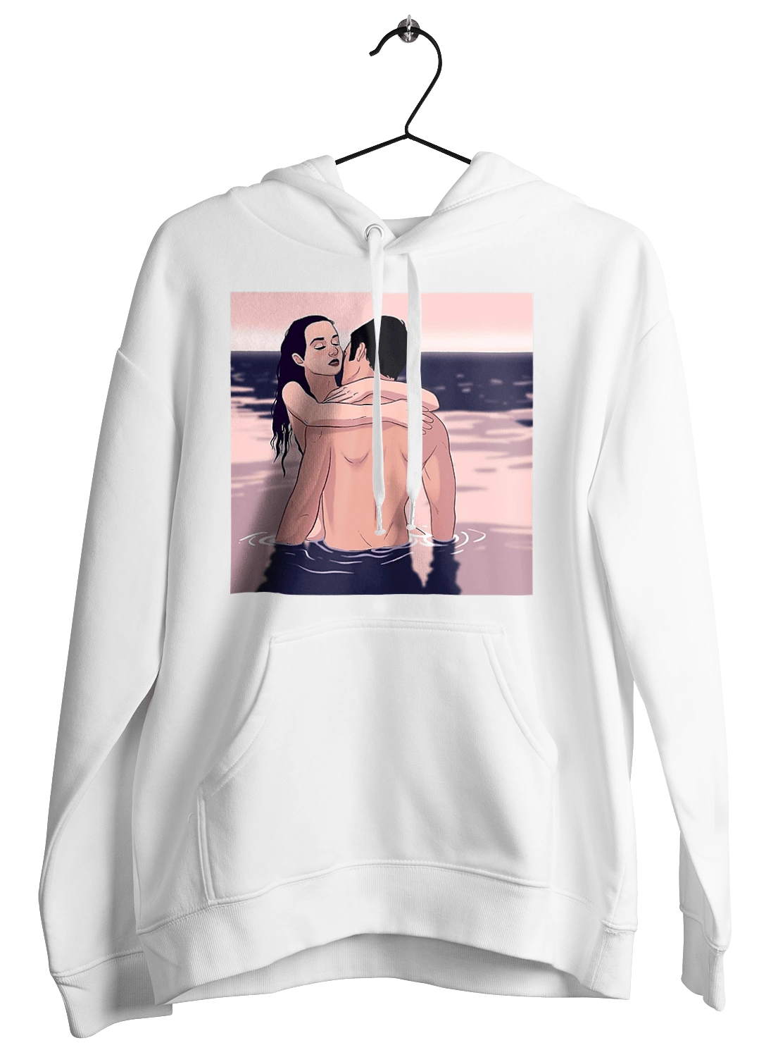 Couple Hugging In The River