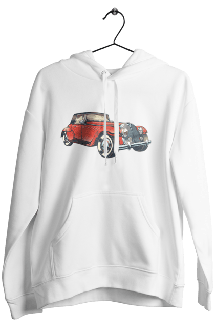 Жіноче худі з принтом "Автомобіль Раритет". Авто, автомобіль, ретро. 2070702