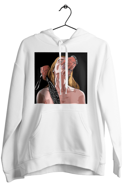 Женское худи с принтом Девушка В Плену У Мужчины С Плеткой. 18, плетка, сосать, страсть. 2070702