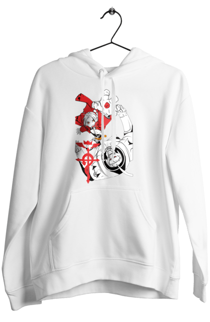 Women's hoodie with prints Fullmetal Alchemist. Adventures, alphonse elric, anime, edward elric, fullmetal alchemist, light novel, manga, steampunk. 2070702