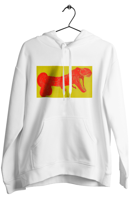 Women`s hoodie with prints Member Dinosaur. Dinosaur, member, pisyun. 2070702