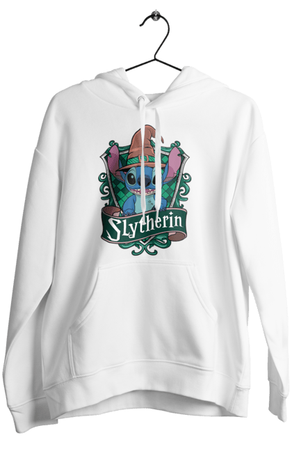 Женское худи с принтом Стич Слизерин. Harry potter, hogwarts, slytherin, stich, гарри поттер, слизерин, стич, факультет, франшиза, хогвартс. 2070702