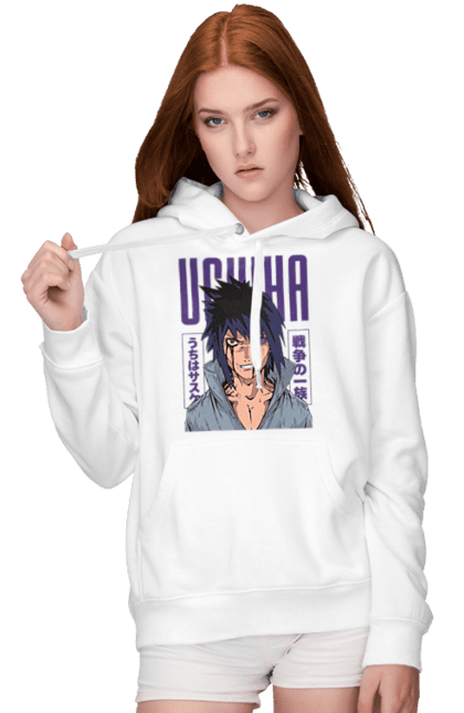 Жіноче худі з принтом "Наруто Саске Учіха". Naruto, sasuke, sasuke uchiha, аніме, команда 7, команда номер 7, манга, наруто, саске, саске учіха. 2070702