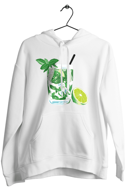 Women`s hoodie with prints Mojito And Lemon Drink. Drink, lemon, mojito. 2070702