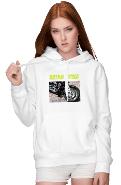 Women`s hoodie with prints Moto2. Bike, motorbike, retro, road, speed, style. 2070702