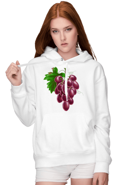 Women`s hoodie with prints Grapes. Grapes. 2070702
