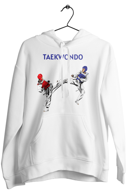 Женское худи с принтом Taekwondo training02 [Converted]. Taekwondo, боевое искусство, корея, спорт, таэквондо, тренировка. 2070702