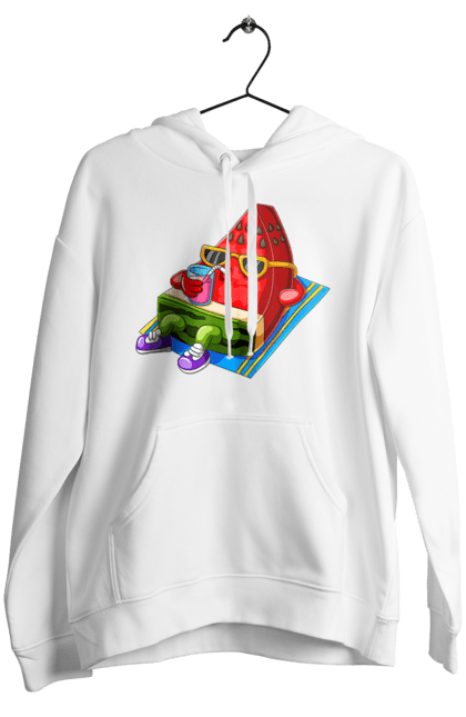 Women`s hoodie with prints Watermelon Drinks Cocktail. Cocktail, summer, watermelon. 2070702