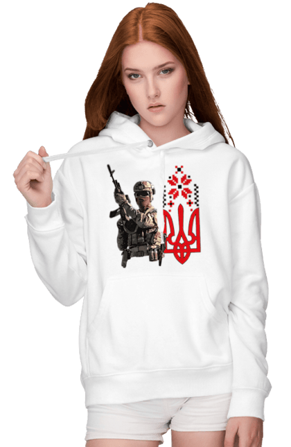 Жіноче худі з принтом "Гвардія наступу". F 16, himars, leopard, patriot, гвардія наступу, контрнаступ, літо 2023, літо контрнаступ, перемога. 2070702