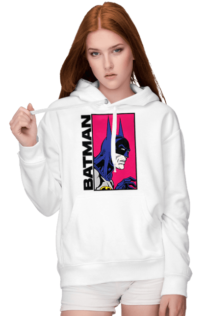 Женское худи с принтом Бэтмен. Batman, dc comics, брю́с уэ́йн, бэтмен, комикс, лига справедливости, супергерой, тёмный рыцарь, фильм. 2070702