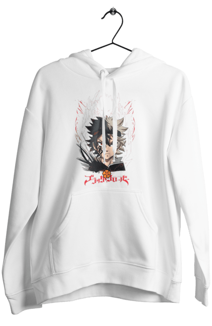 Women's hoodie with prints Black Clover Asta. Anime, asta, black clover, manga, wizard king. 2070702