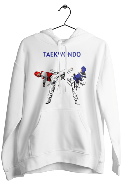 Женское худи с принтом Тхэквондо. Taekwondo, боевое искусство, корея, спорт, таэквондо, тренировка. 2070702