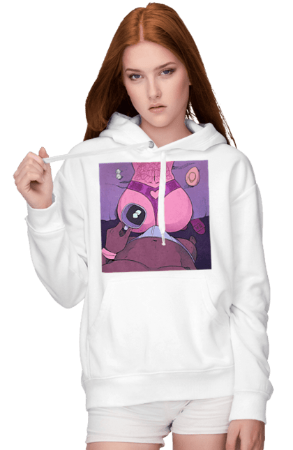 Женское худи с принтом Утренний Кофе С Жопкой. Голая, жопа, кофе, трусы. 2070702