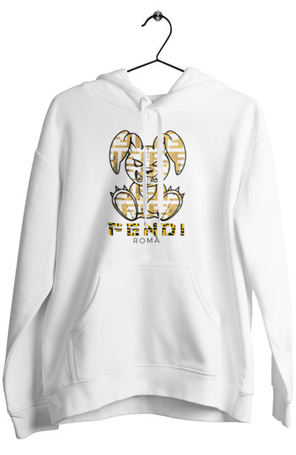 Жіноче худі з принтом "Fendi". Fendi, бренд, будинок моди, заєць, італія, люкс, мода, одяг, сумка, фенді. 2070702