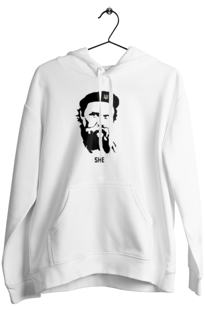 Жіноче худі з принтом "Шевченко". Берет, кобзарь, тарас, украина, шевченко. 2070702